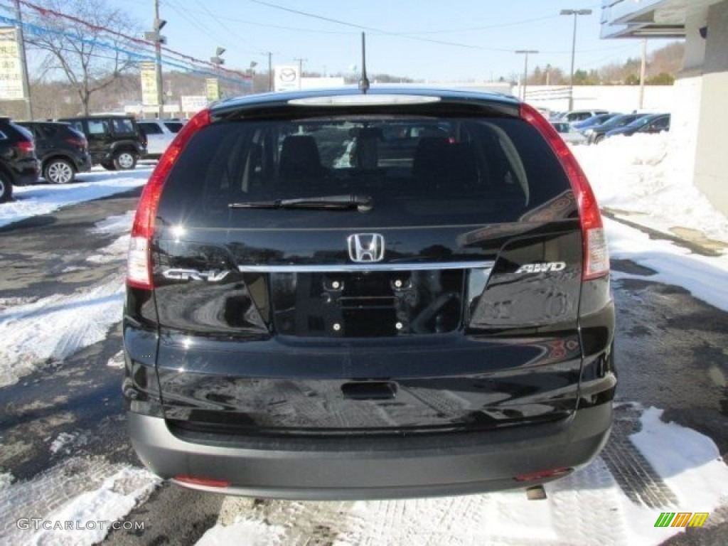 2013 CR-V EX AWD - Crystal Black Pearl / Black photo #5