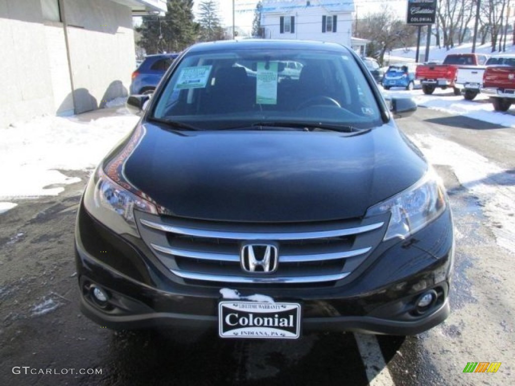 2013 CR-V EX AWD - Crystal Black Pearl / Black photo #8