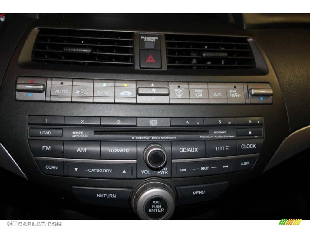 2010 Accord EX-L V6 Coupe - Polished Metal Metallic / Black photo #19