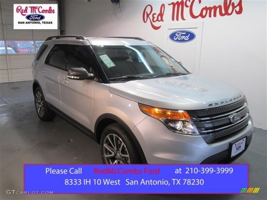 2015 Explorer XLT - Ingot Silver / Charcoal Black photo #1