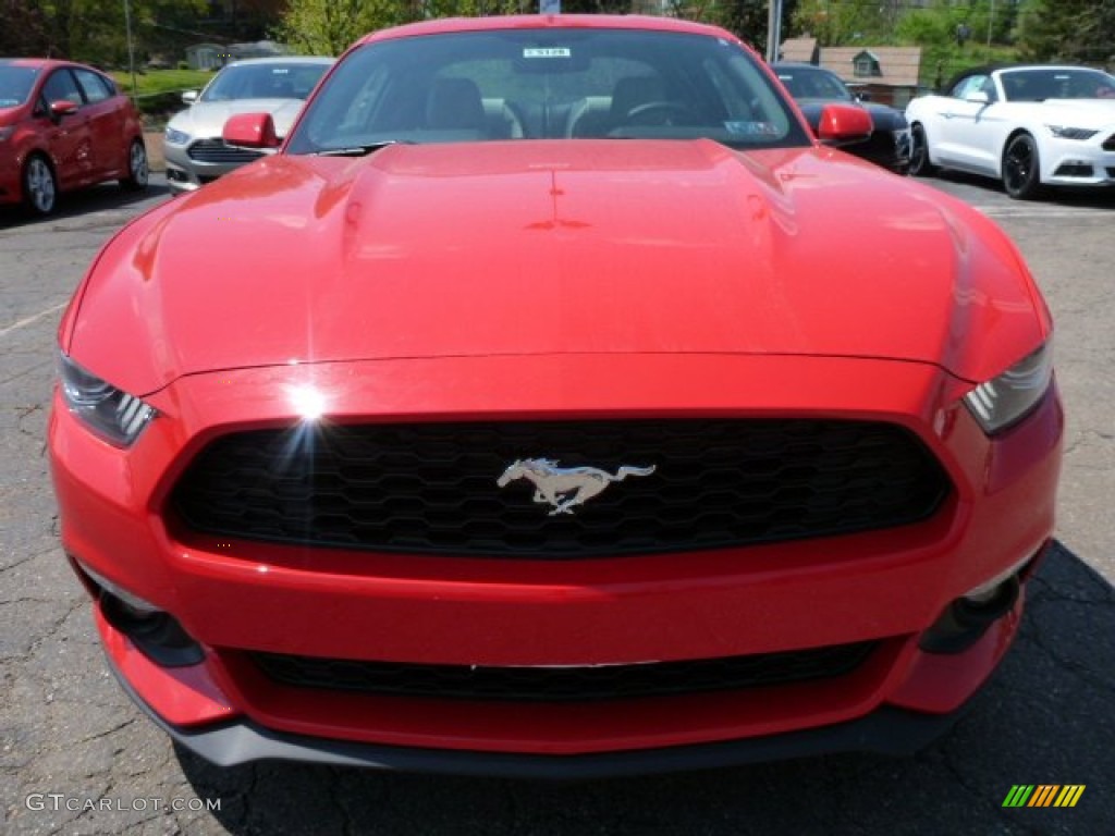 2015 Mustang EcoBoost Coupe - Race Red / Ceramic photo #6