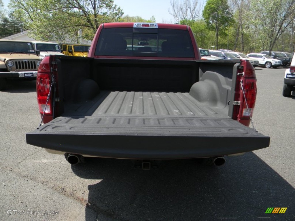 2012 Ram 1500 Laramie Longhorn Crew Cab 4x4 - Deep Cherry Red Crystal Pearl / Light Pebble Beige/Bark Brown photo #8