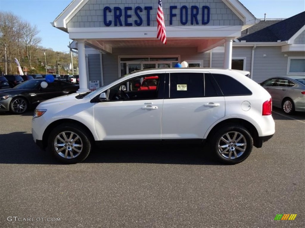 2012 Edge SEL AWD - White Platinum Metallic Tri-Coat / Charcoal Black photo #4