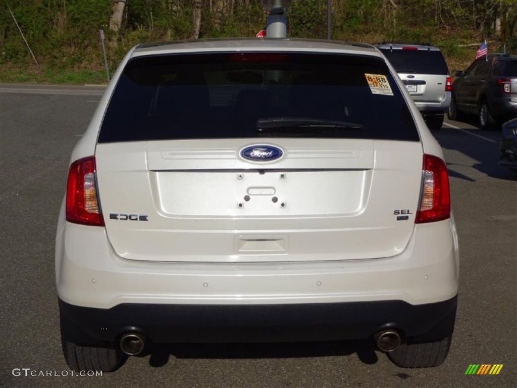 2012 Edge SEL AWD - White Platinum Metallic Tri-Coat / Charcoal Black photo #6