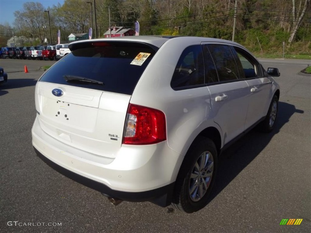 2012 Edge SEL AWD - White Platinum Metallic Tri-Coat / Charcoal Black photo #7