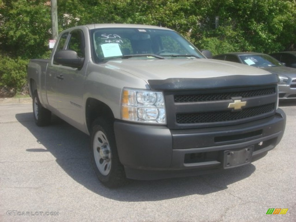 2009 Silverado 1500 Extended Cab - Silver Birch Metallic / Dark Titanium photo #2