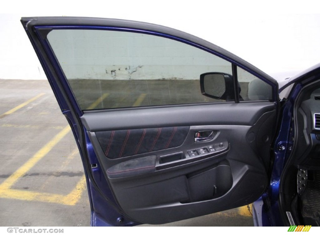 2015 Subaru WRX STI Carbon Black Door Panel Photo #103769807