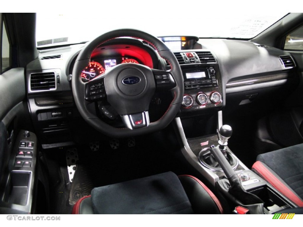 Carbon Black Interior 2015 Subaru WRX STI Photo #103770212