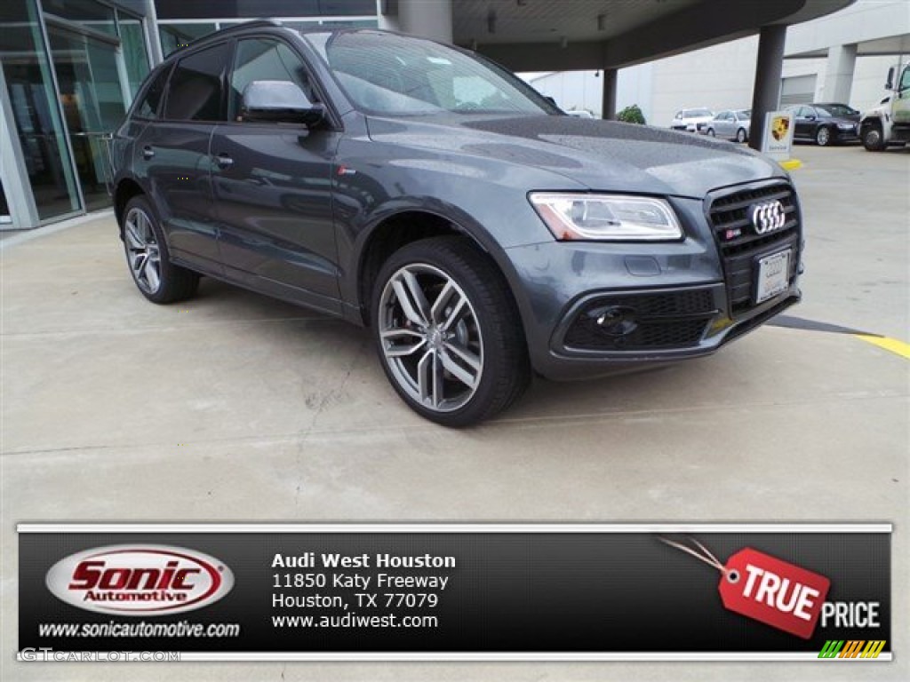 2015 SQ5 Premium Plus 3.0 TFSI quattro - Daytona Gray Metallic / Black/Magma Red photo #1