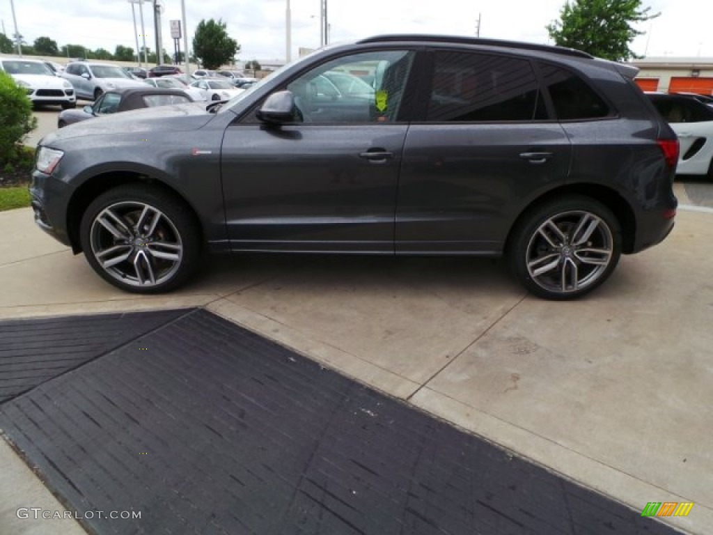 2015 SQ5 Premium Plus 3.0 TFSI quattro - Daytona Gray Metallic / Black/Magma Red photo #4