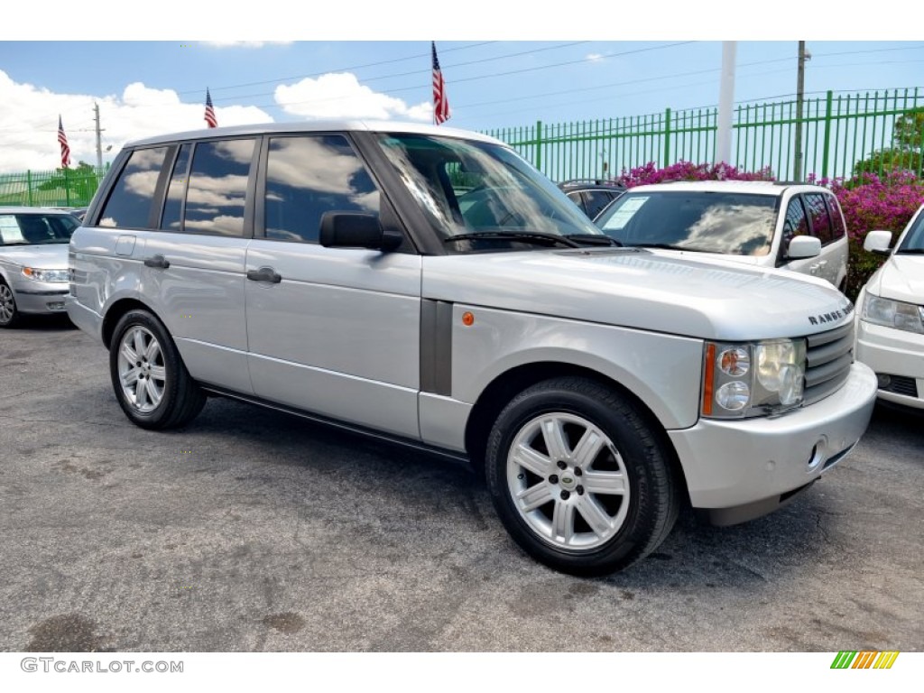 2004 Range Rover HSE - Zambezi Silver Metallic / Parchment/Navy photo #4