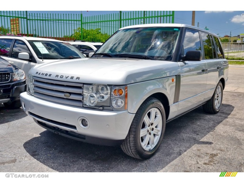 2004 Range Rover HSE - Zambezi Silver Metallic / Parchment/Navy photo #39