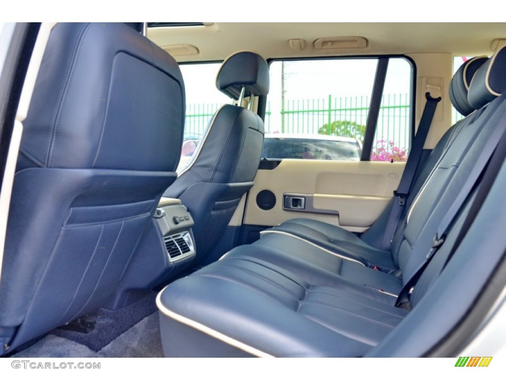 Parchment/Navy Interior 2004 Land Rover Range Rover HSE Photo #103775444