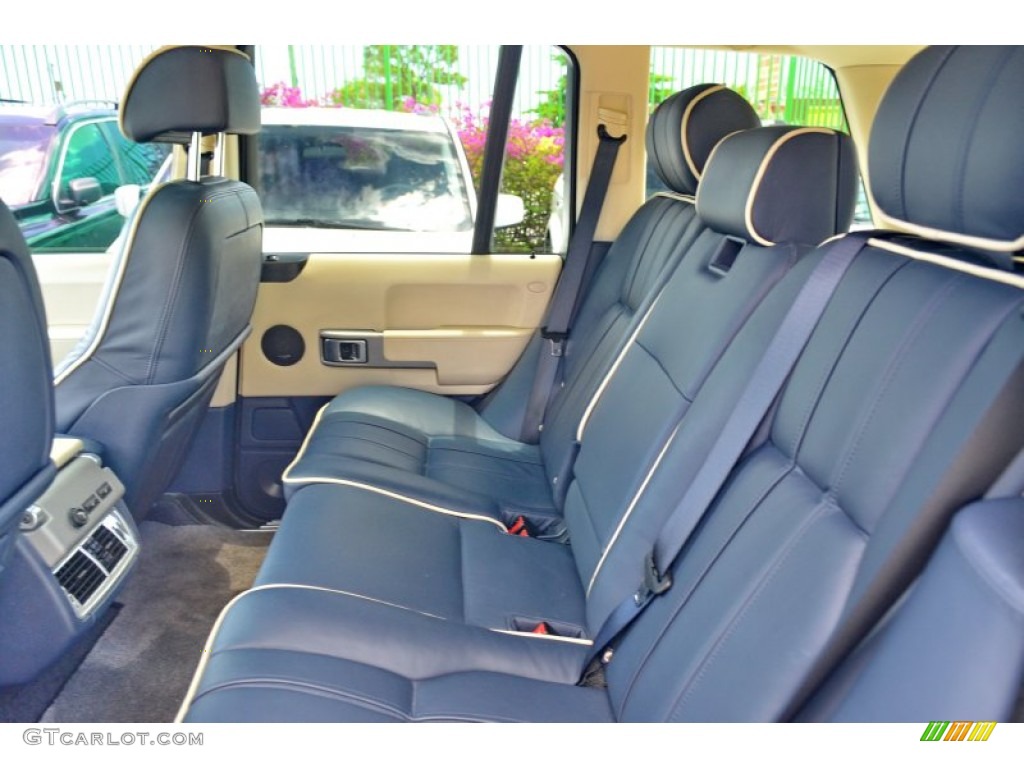 Parchment/Navy Interior 2004 Land Rover Range Rover HSE Photo #103775462