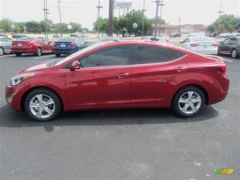2016 Elantra Value Edition - Red / Beige photo #5