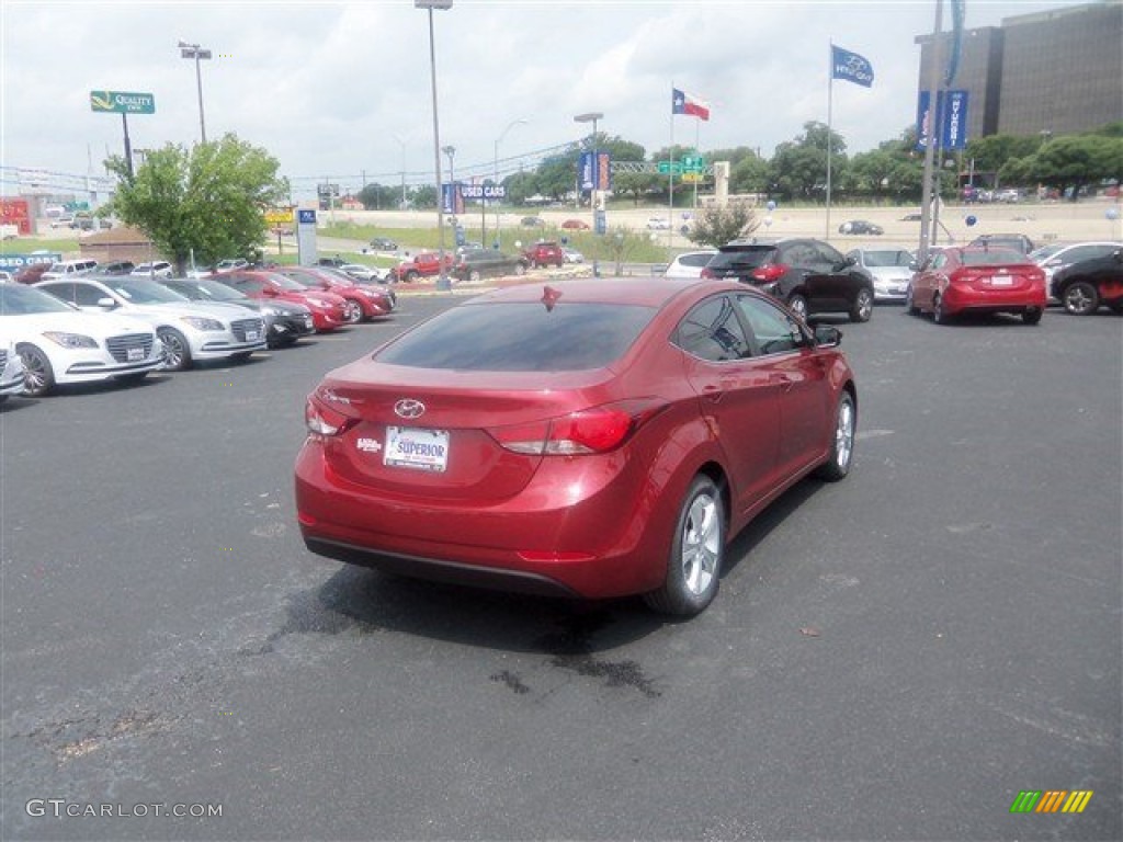 2016 Elantra Value Edition - Red / Beige photo #8