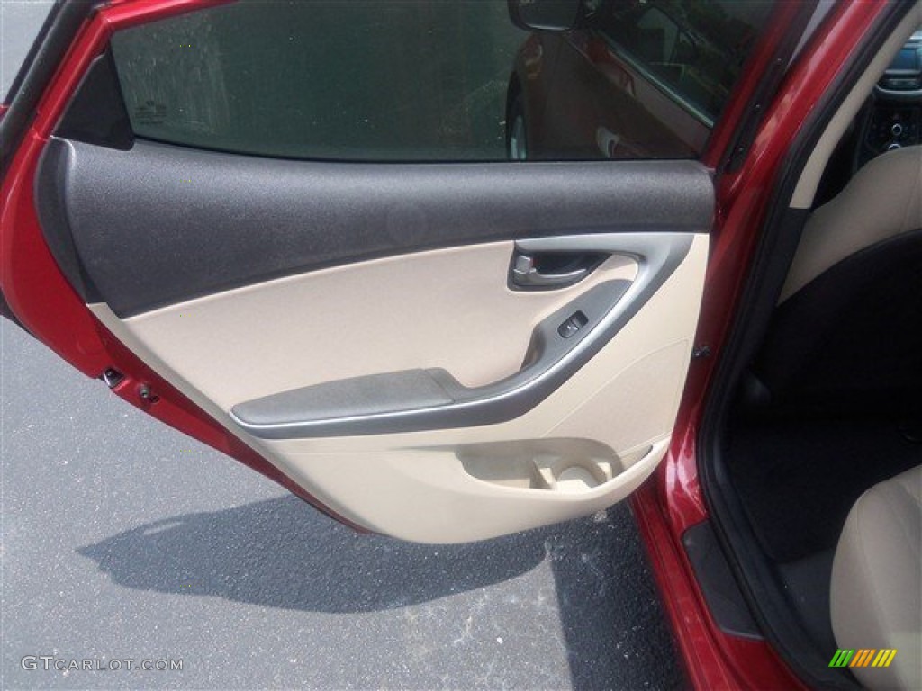 2016 Elantra Value Edition - Red / Beige photo #11
