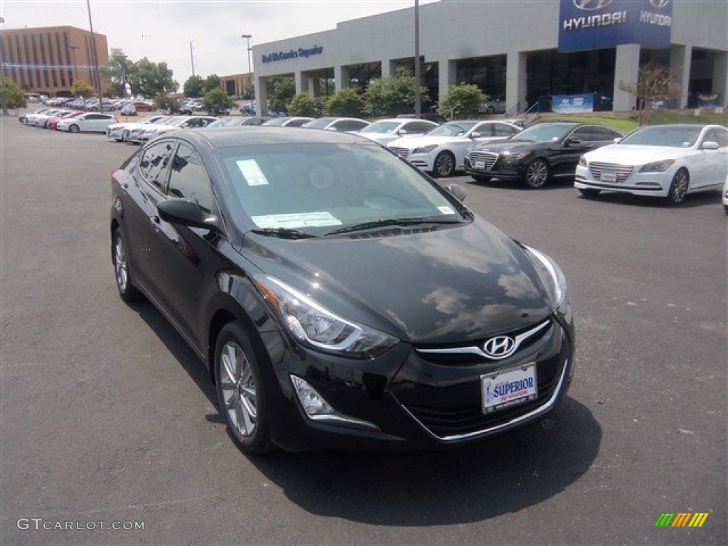 2016 Elantra SE - Phantom Black / Beige photo #1