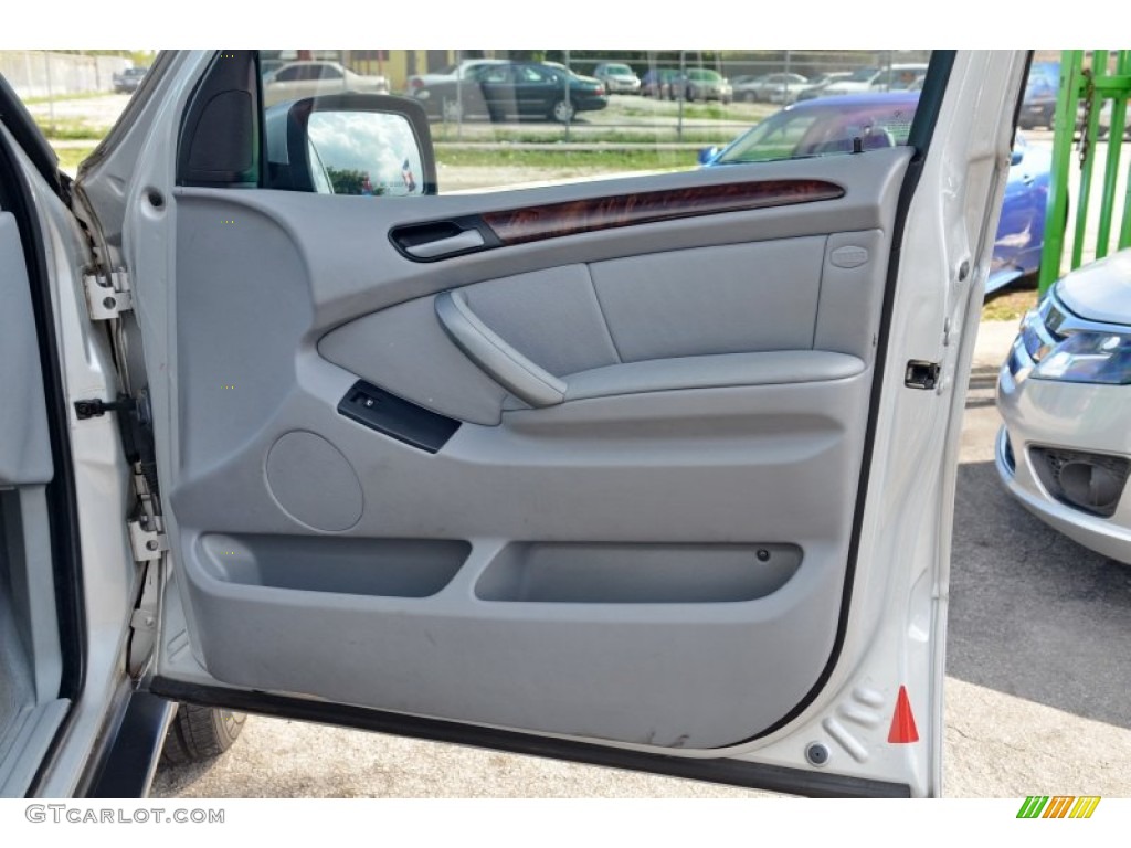 2005 BMW X5 4.4i Grey Door Panel Photo #103776893