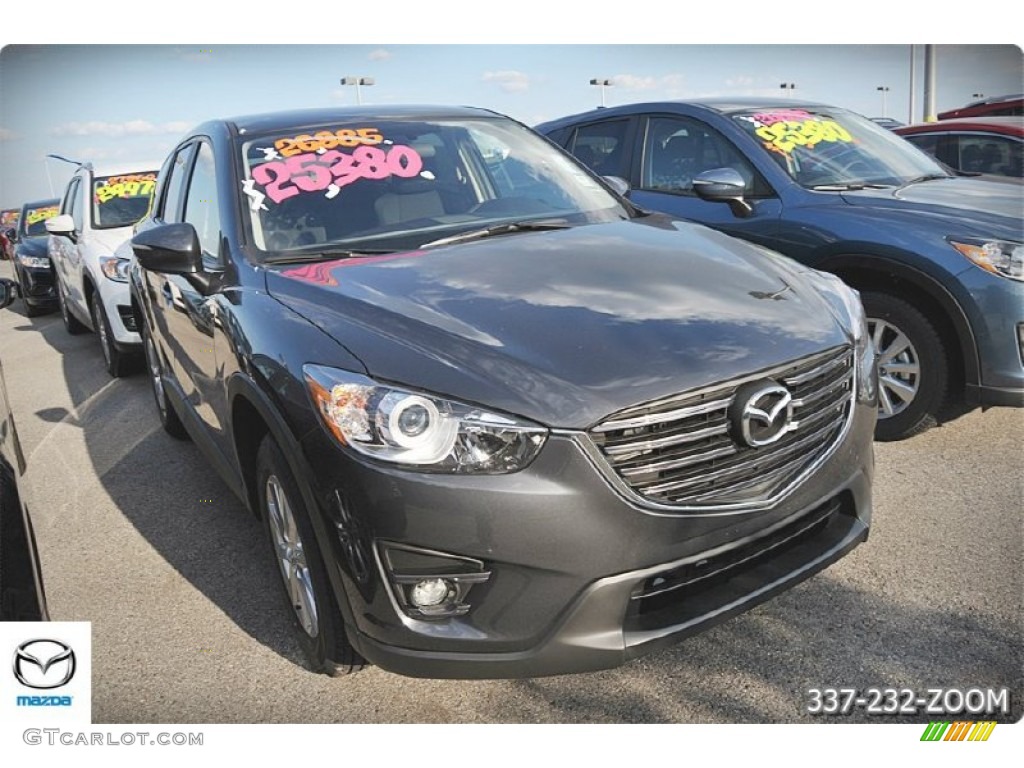 2016 CX-5 Touring - Meteor Gray Mica / Black photo #7