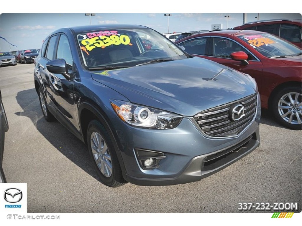 2016 CX-5 Touring - Blue Reflex Mica / Black photo #8