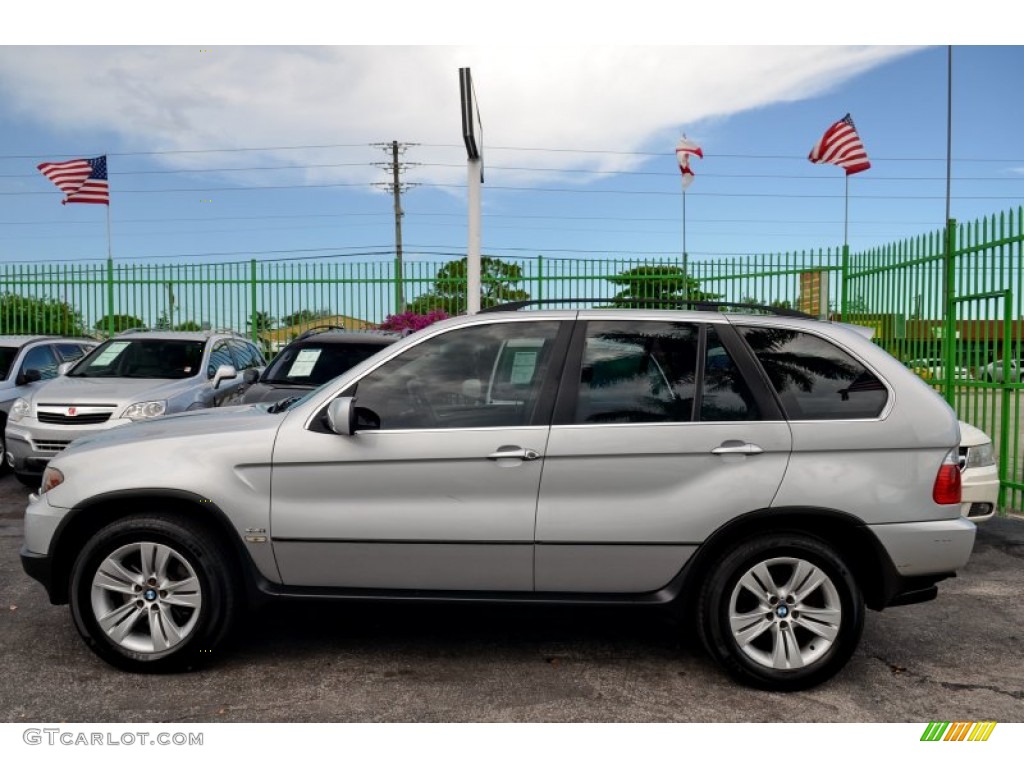 Titanium Silver Metallic 2005 BMW X5 4.4i Exterior Photo #103777268