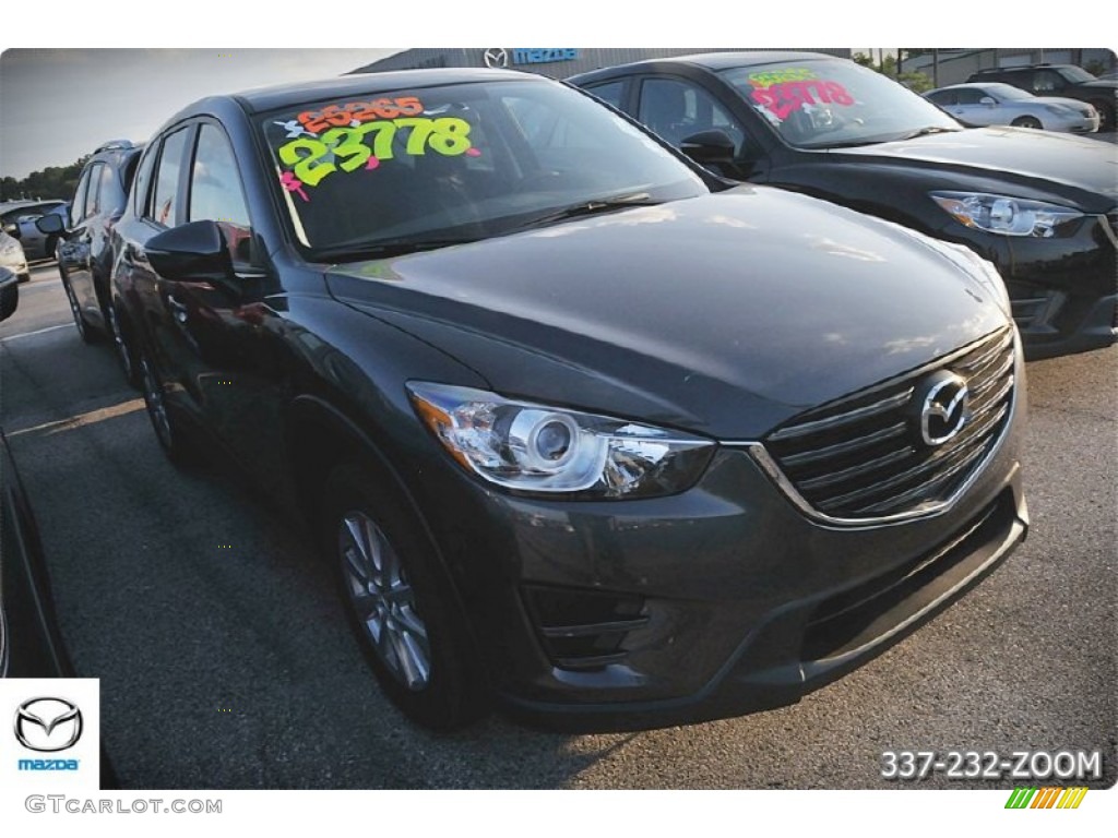 2016 CX-5 Sport - Meteor Gray Mica / Black photo #11