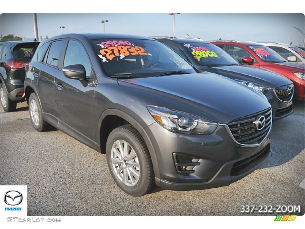 2016 CX-5 Touring - Meteor Gray Mica / Black photo #4