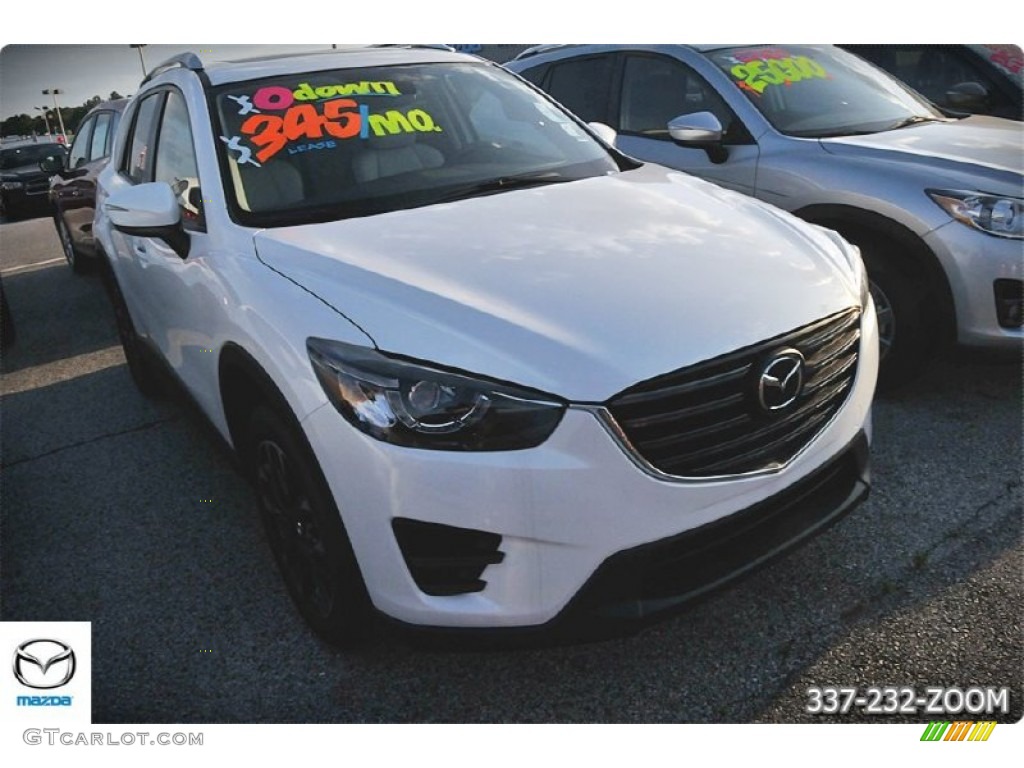 2016 CX-5 Grand Touring - Crystal White Pearl Mica / Parchment photo #8