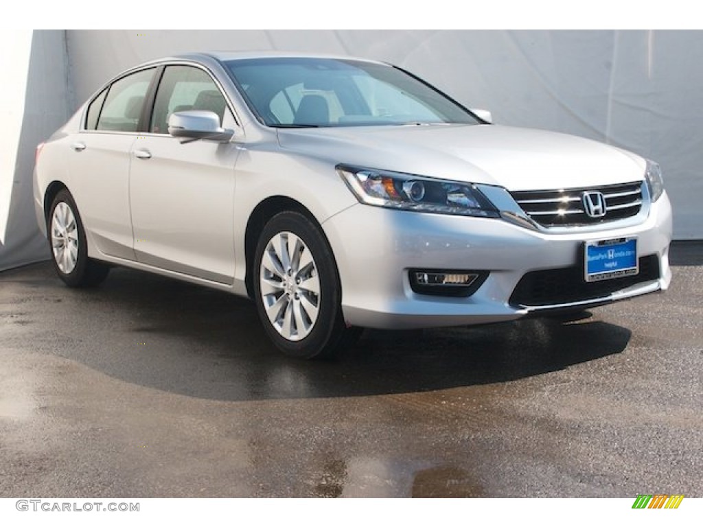 2015 Accord EX-L Sedan - Alabaster Silver Metallic / Gray photo #1