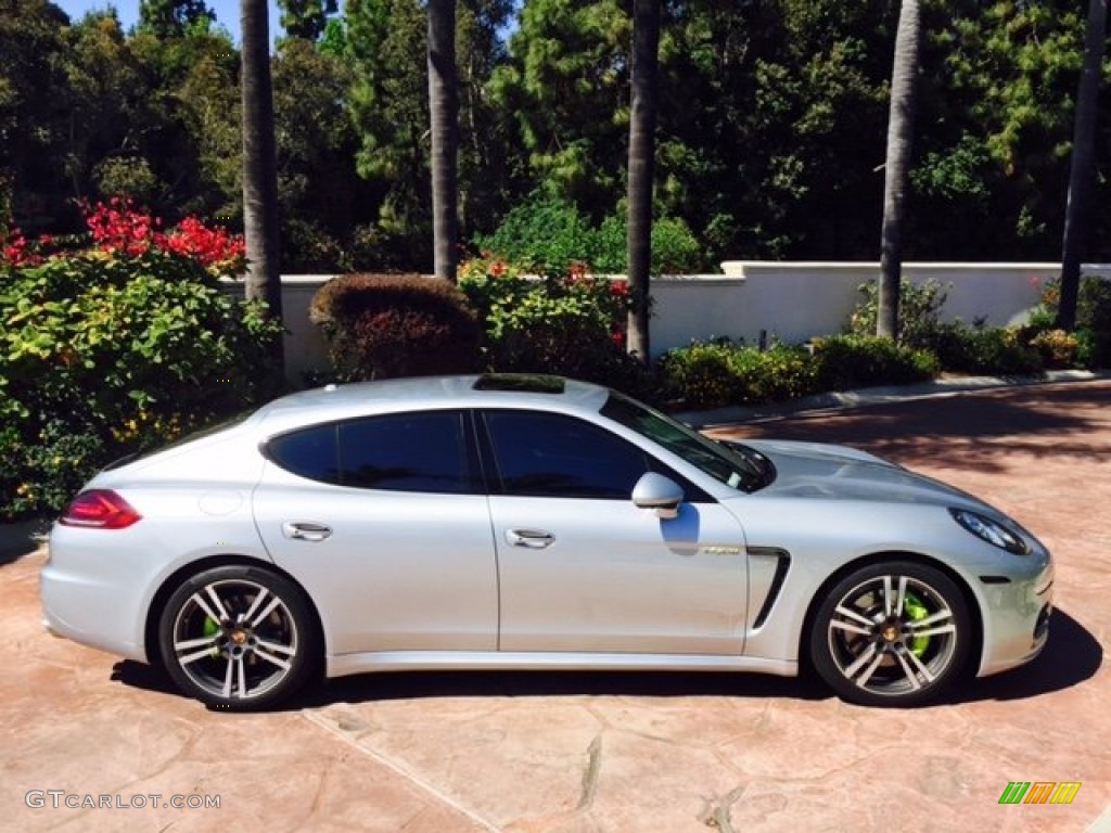 Rhodium Silver Metallic 2014 Porsche Panamera S E-Hybrid Exterior Photo #103785724