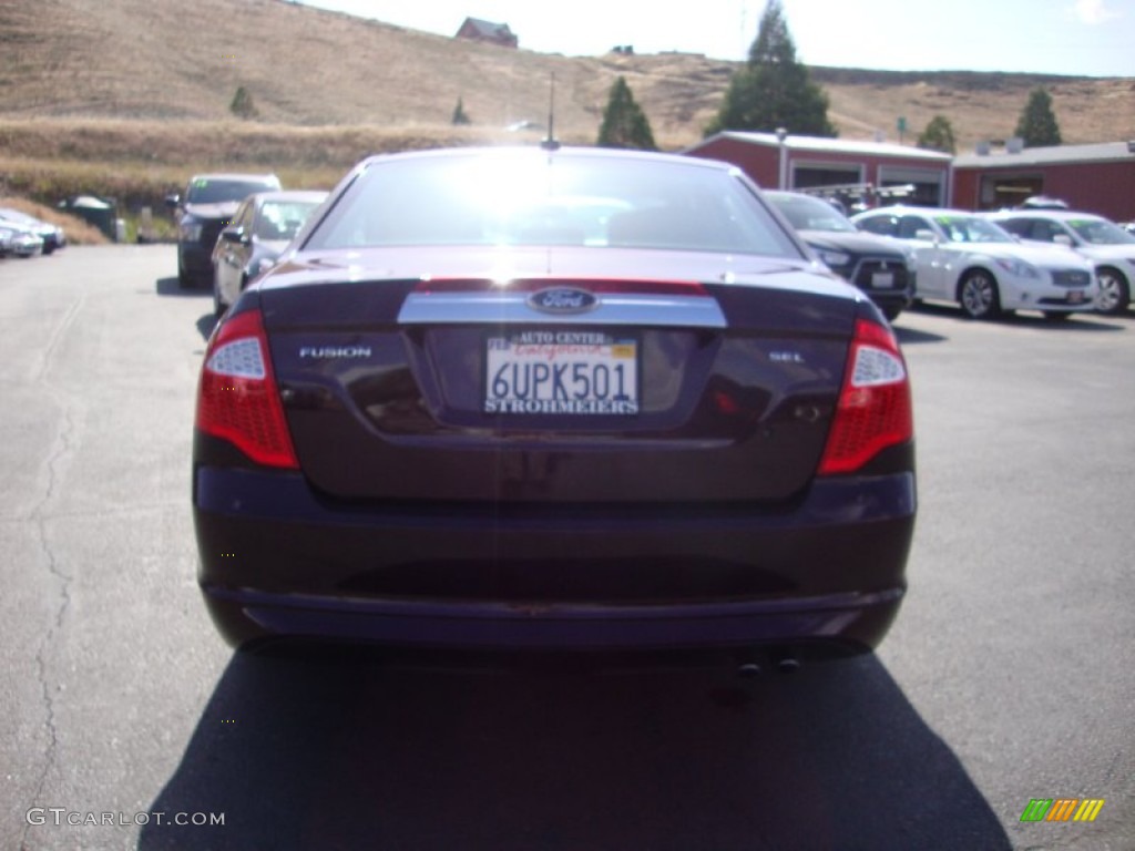 2012 Fusion SEL - Bordeaux Reserve Metallic / Charcoal Black photo #6