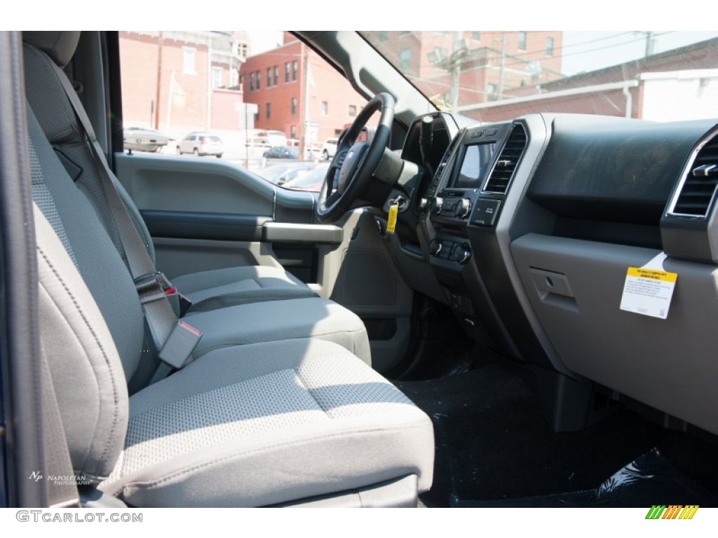 2015 F150 XLT SuperCrew 4x4 - Blue Jeans Metallic / Medium Earth Gray photo #12