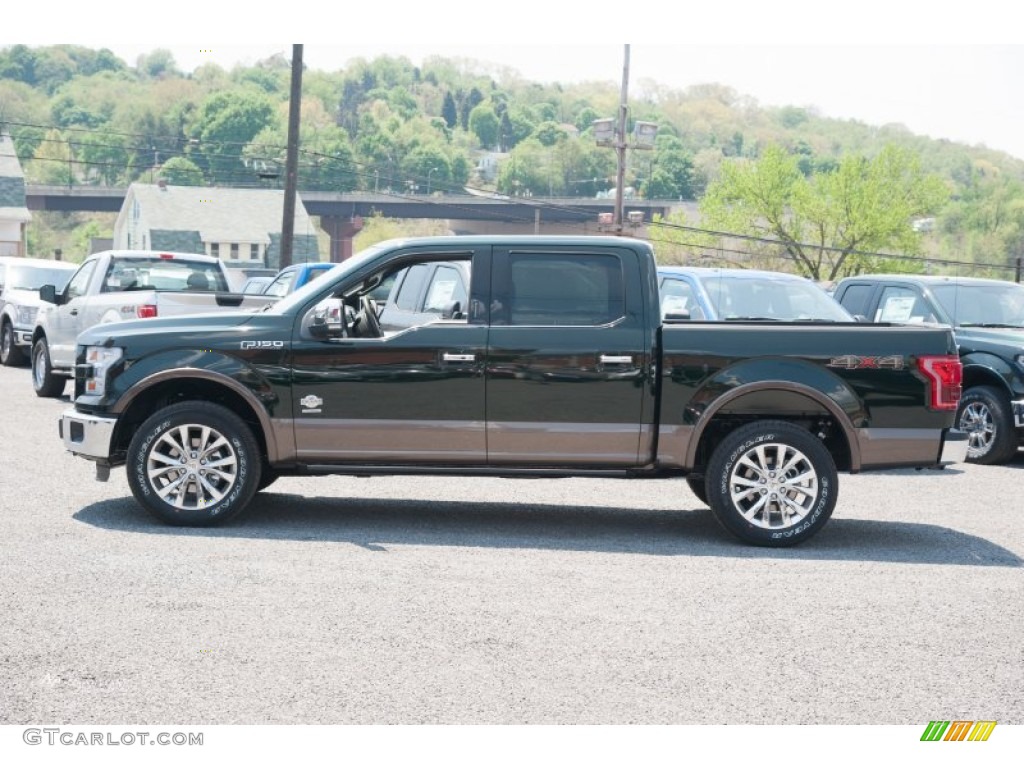 2015 F150 King Ranch SuperCrew 4x4 - Green Gem Metallic / King Ranch Java/Mesa photo #2