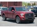 2015 Ruby Red Metallic Ford F150 Lariat SuperCab 4x4  photo #1