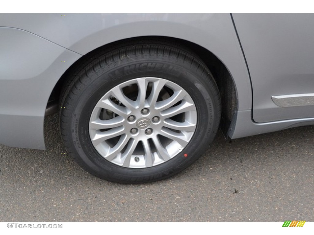 2015 Sienna XLE - Silver Sky Metallic / Ash photo #10