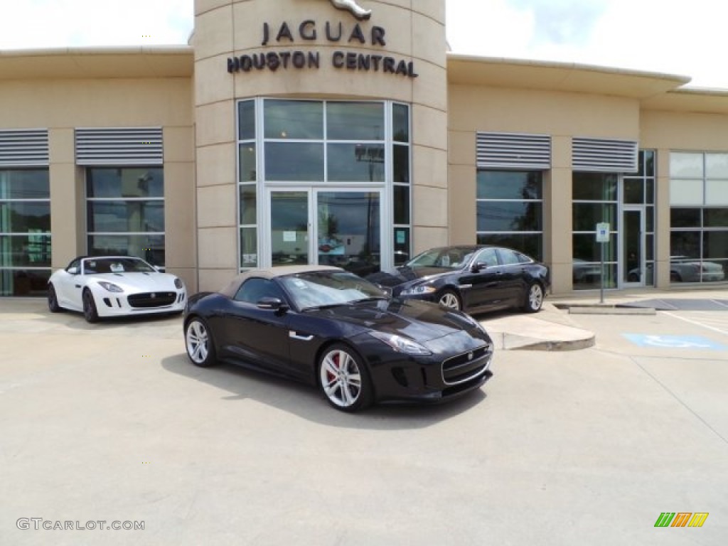 2014 F-TYPE V8 S - Ultimate Black Metallic / Camel photo #1