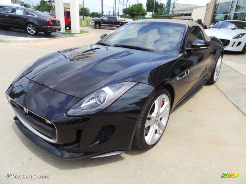 2014 F-TYPE V8 S - Ultimate Black Metallic / Camel photo #4