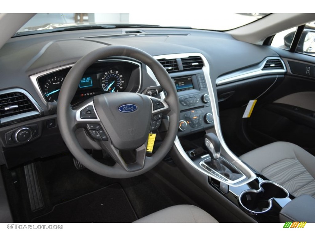 2016 Ford Fusion S Charcoal Black Dashboard Photo #103790236