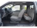 Medium Earth Gray 2015 Ford F150 XLT SuperCab Interior Color