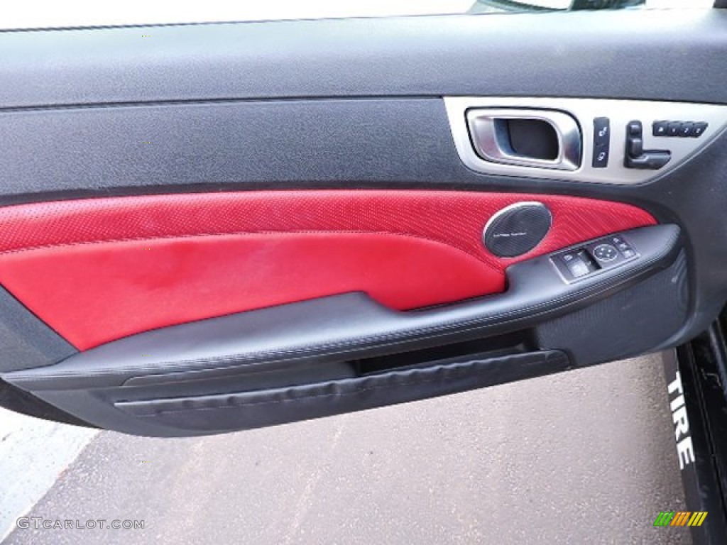 2012 SLK 55 AMG Roadster - Obsidian Black Metallic / Bengal Red photo #10