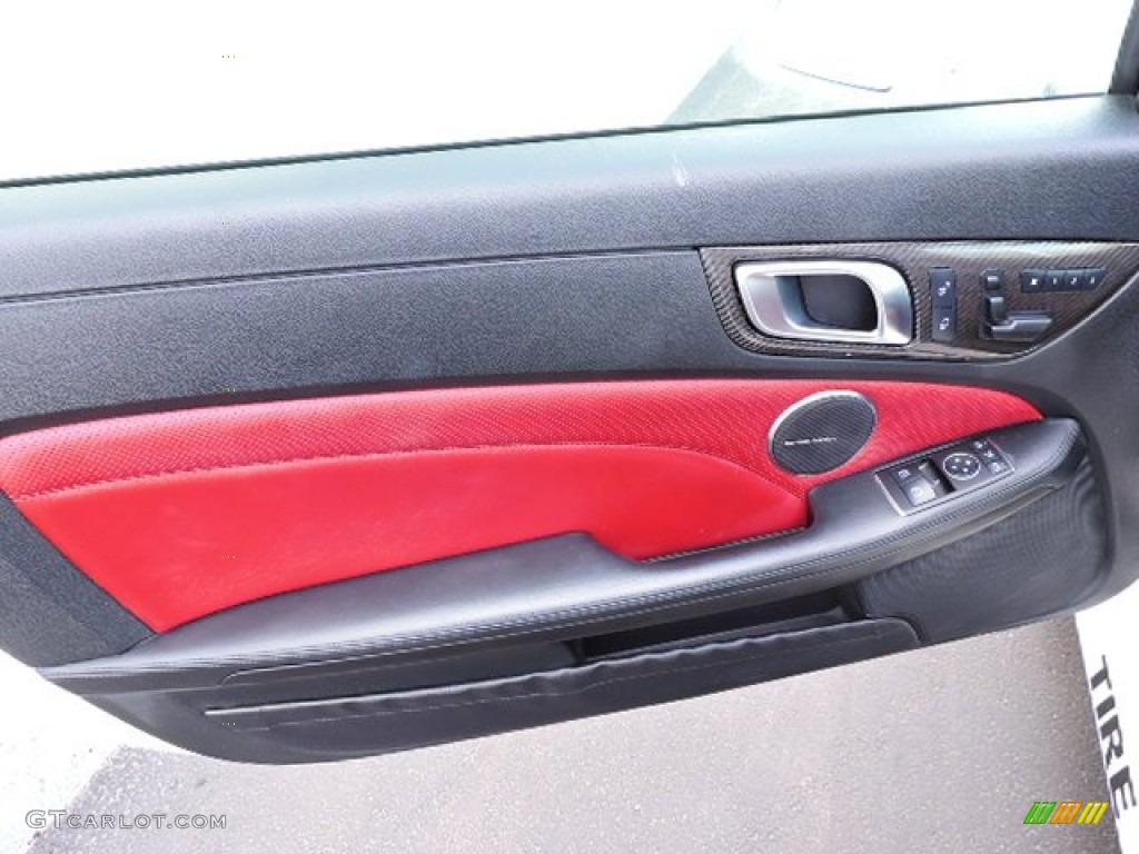 2012 Mercedes-Benz SLK 55 AMG Roadster Bengal Red Door Panel Photo #103794877