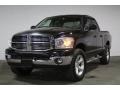 2008 Brilliant Black Crystal Pearl Dodge Ram 1500 SLT Quad Cab 4x4  photo #4