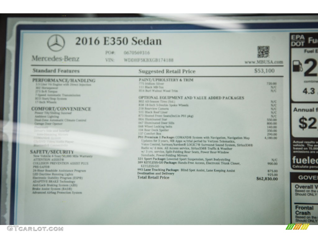 2016 E 350 Sedan - Iridium Silver Metallic / Black photo #11