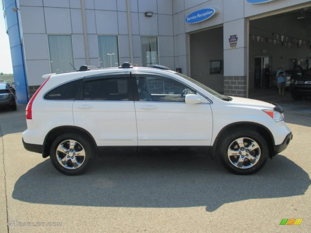 2009 CR-V EX-L 4WD - Taffeta White / Gray photo #2