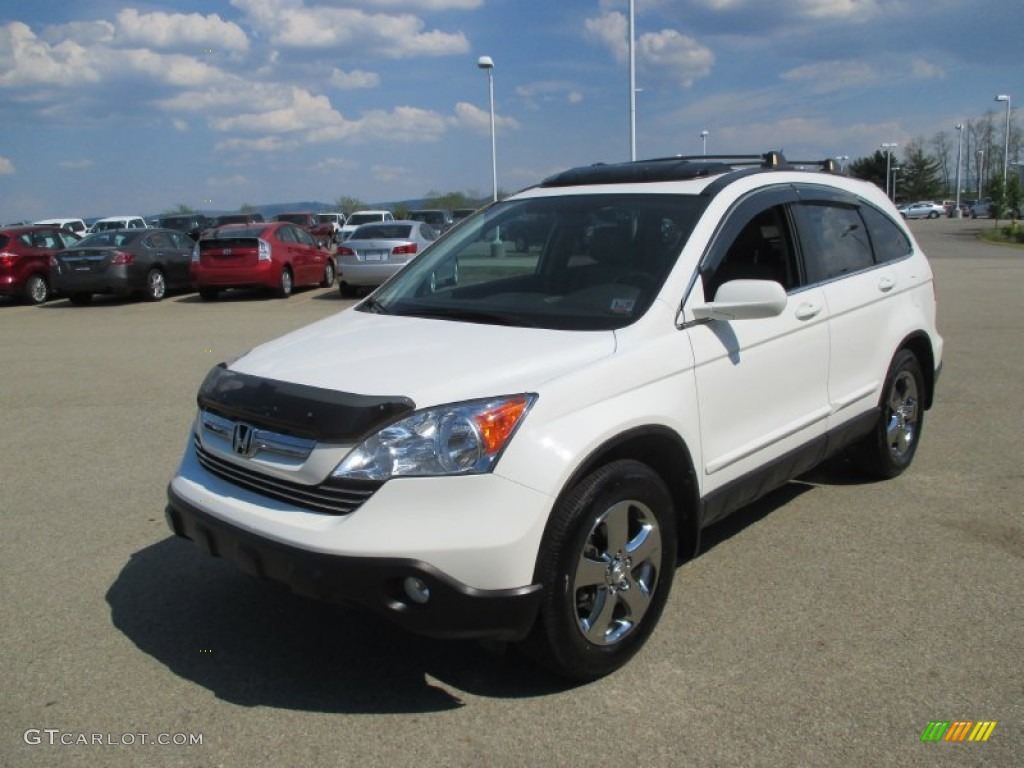 2009 CR-V EX-L 4WD - Taffeta White / Gray photo #5