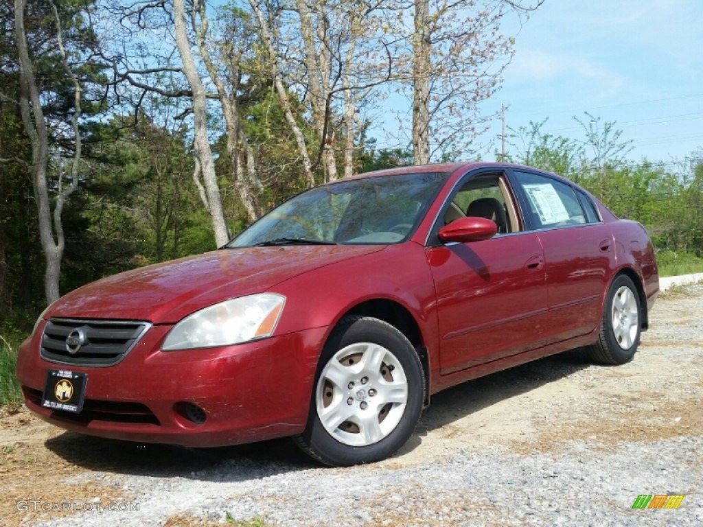 2004 Altima 2.5 S - Sonoma Sunset Pearl Red / Blond photo #1