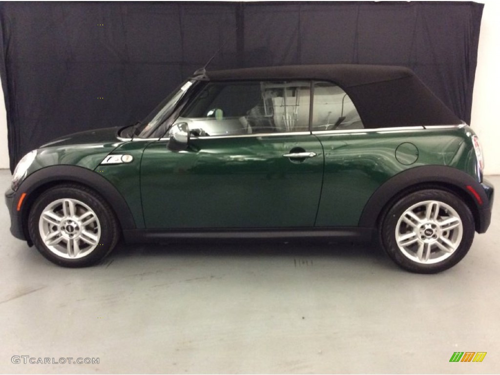 British Racing Green II Metallic 2015 Mini Convertible Cooper S Exterior Photo #103806103