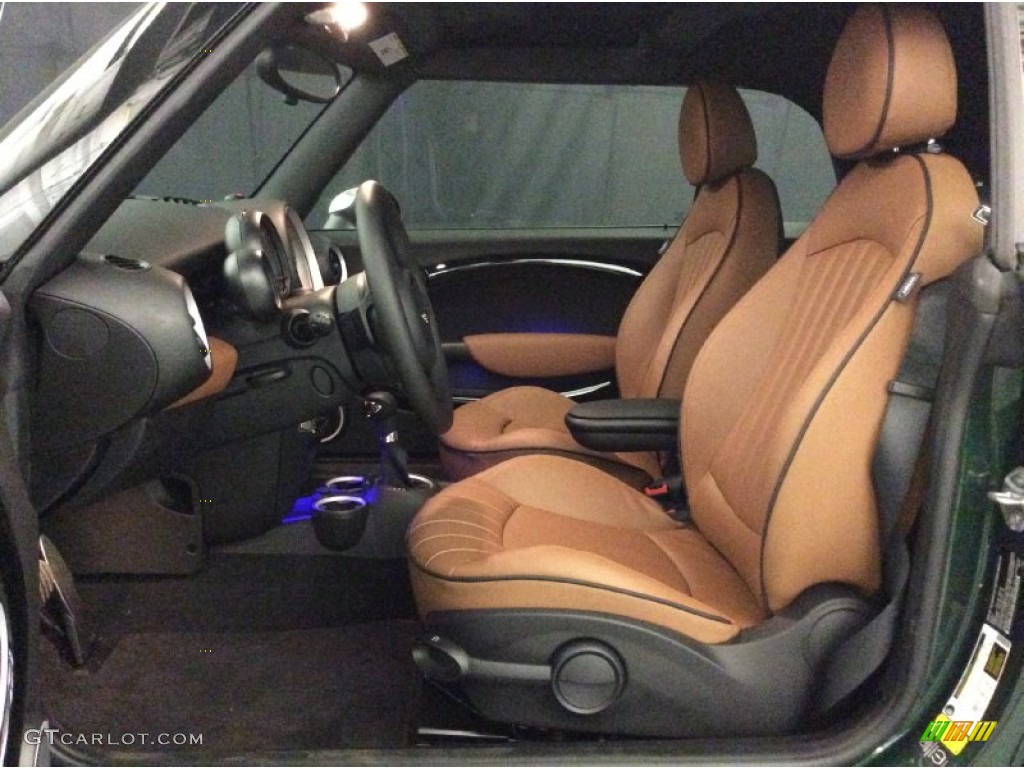Lounge Toffee Leather Interior 2015 Mini Convertible Cooper S Photo #103806223