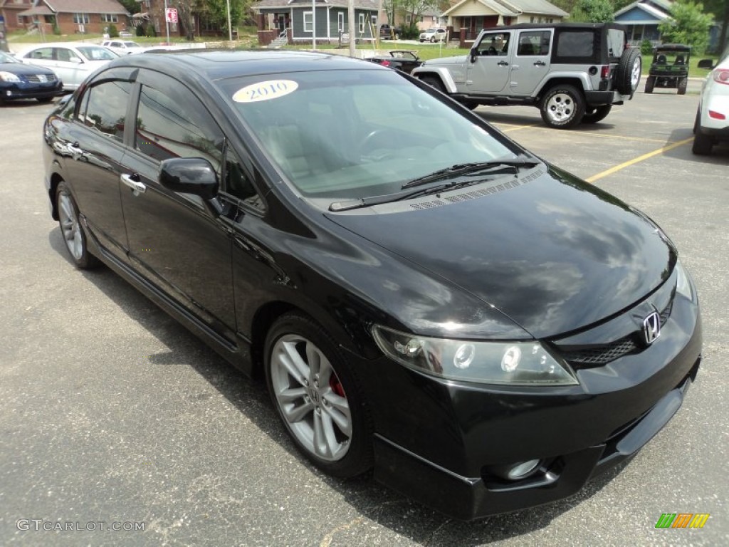 Crystal Black Pearl 2010 Honda Civic EX-L Sedan Exterior Photo #103806772